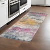 2' X 3' Orange Pink And Gray Area Rug - 2 of 4