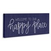 Stupell Industries Welcome Happy Place Canvas Wall Art - 3 of 4