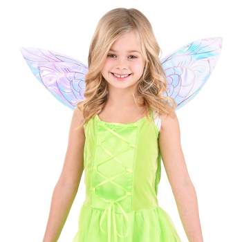 HalloweenCostumes.com  Girl  Disney Tinker Bell Costume Wings for Adults and Kids, Clear/Pink/Yellow