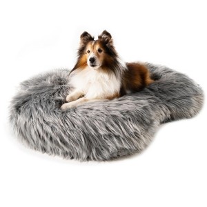 PAW BRANDS PupCloud Faux Fur Memory Foam Luxury Dog Bed - 1 of 4