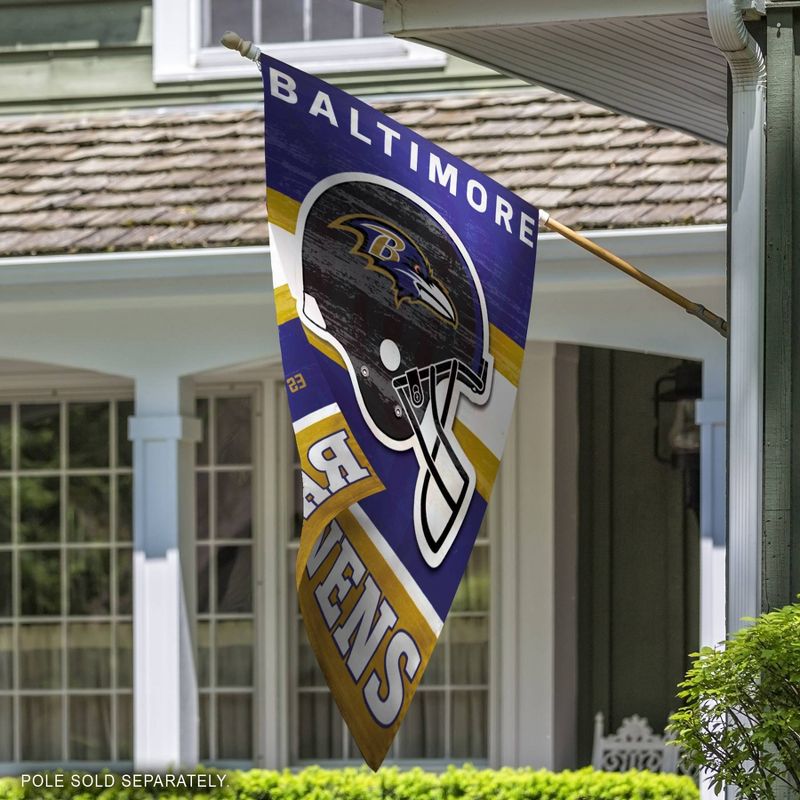 NFL Baltimore Ravens 28&#34;x40&#34; Retro Banner Flag, 2 of 4