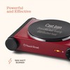 Peach Street Electric Stovetop Hot Plate Burner 1800W Glass Cast Iron Portable Stove Burners Cool Touch Handle Cooktop Temperature Controls Electric - 3 of 4