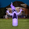 Gemmy Lightshow Airblown Inflatable ShortCircuit Ghoul Ghost Giant (Black Light) , 12 ft Tall, White - 2 of 2