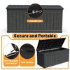 Whisen Outdoor Lockable Deck Storage Box with Double-Wall Construction - Black - 2 of 4