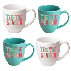 Courtside Market Tis the season Café Mug 4 Piece Set - 1 of 1