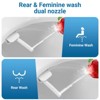 Smart Toilet Seat, Non-Electric Dual Nozzle, with Soft-Close Lid, Feminine Hygiene Toilet Seat, Easy to Install, Suitable for Round Toilets - 3 of 4