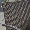 Elmar 7pc Wood & Wicker Expandable Dining Set - Natural/Brown/Cream - Christopher Knight Home: Outdoor Patio Furniture with Umbrella Hole - 3 of 4