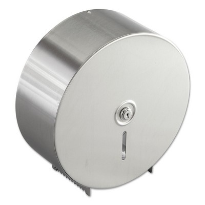 Bobrick B-2890 10-21/32 in. x 4-1/2 in. x 10-5/8 in. Jumbo Toilet Tissue Dispenser - Stainless Steel