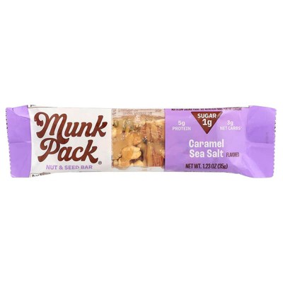 Munk Pack, Nut & Seed Bar, Caramel Sea Salt, 1.23 oz