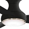 54" Minka Aire Modern Hugger Outdoor Ceiling Fan with LED Light Remote Control Coal Etched Opal Glass Wet Rated for Patio Porch - 3 of 4