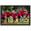 PosterPalooza | Photo Size Simple Black Picture Frame - UV Acrylic, Foam Board Backing, Hanging Hardware - 2 of 4