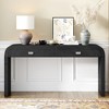 NicBex Unique Burl Veneer Console Table with Storage,Entryway Table with 2 Drawers & Metal Handles,Foyer Table for Hallway,Living Room - 2 of 4