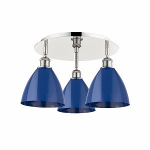 Ballston Dome - 3 Light Flush Mount In Industrial Style-10 Inches Tall and 19.25 Inches Wide - 1 of 1