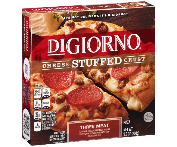 DiGiorno Cheese Stuffed Crust 3 Meat Frozen Pizza - 9.2oz