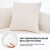 TiramisuBest LY-003 Beige White Deep Seat Compression Sofa 3 Seater with Beige for sofa - 4 of 4