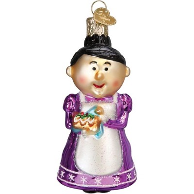 Old World Christmas Blown Glass Ornament for Christmas Tree, Cheery Mrs. Claus