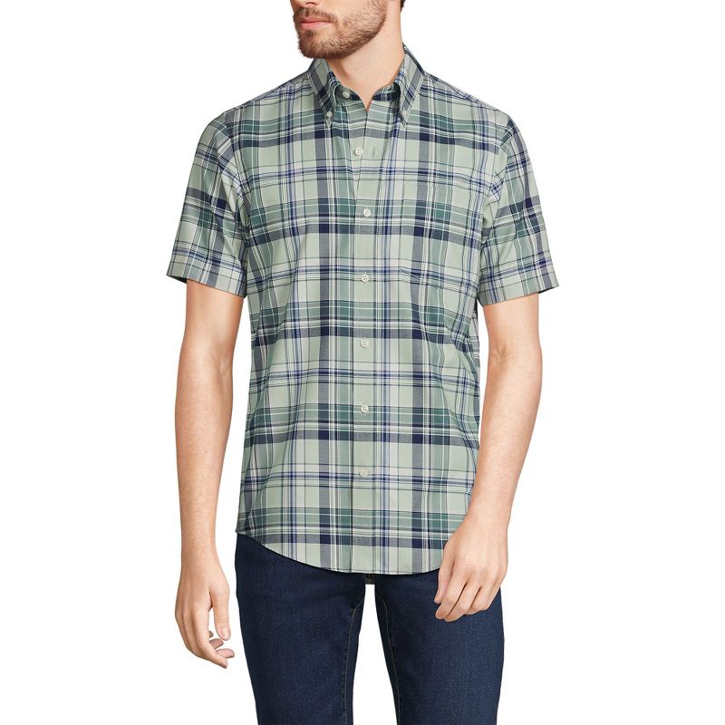 Lands' End Men's Short Sleeve Traditional Fit No Iron Sportshirt, 1 of 3