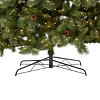 Nearly Natural 11-ft White Mountain Pine Artificial Christmas Tree with 1050 Clear LED Lights, Pine Cones and 2395 Bendable Branches - 4 of 4