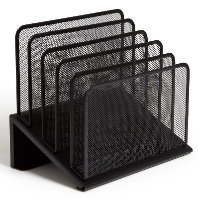 TRU RED 5 Compartment Wire Mesh File Organizer TR57554-CC