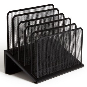 MyOfficeInnovations 5 Compartment Wire Mesh File Organizer 24402468 - 1 of 4