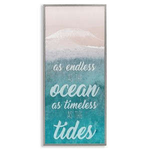 Stupell Industries Timeless As Tides Beach Phrase, 13" x 30" - 1 of 4