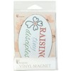 Dicksons Raising Tiny Disciples Floral Pattern Encouraging Pink 5.5 x 2.75 Magnet Decorative Magnet Fridge Magnet - 2 of 2