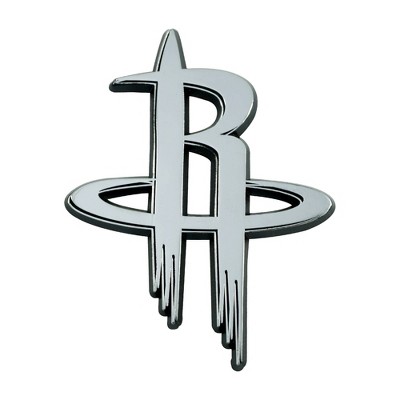 NBA Houston Rockets 3D Chrome Metal Emblem