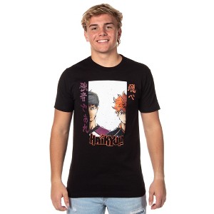 Haikyu!! Shirt Men's Wakatoshi Ushijima And Shoyo Hinata Season 3 T-Shirt Adult - 1 of 4