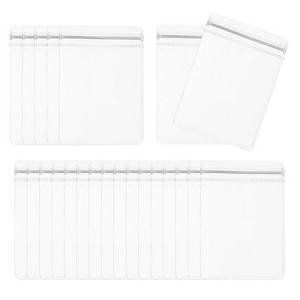 Unique Bargains Packaging Jewelry Anti-Oxidation Anti-Tarnish Storage Zipper Bags Clear 100 Pcs - 1 of 3