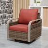 EAGLE PEAK Rocking Chair, Swivel Rocker, Rattan Patio Furniture, 1 Chair - 2 of 4