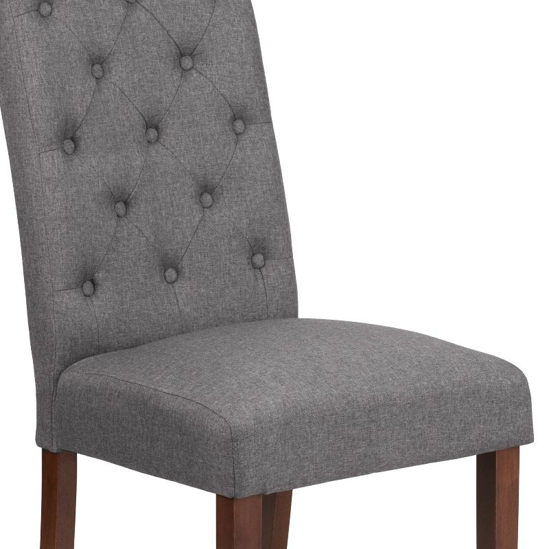 Emma and Oliver Diamond Patterned Button Tufted Parsons Chair, 6 of 13