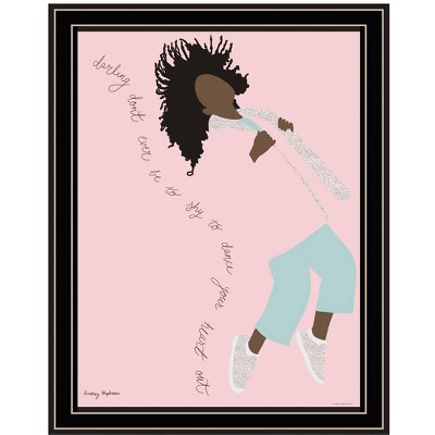 HomeRoots Dance Your Heart Out Black Framed Print Wall Art