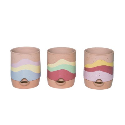 Transpac Medium Self Watering Planter Set of 3 Spring Home Decorations