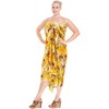 LA LEELA Women's Beachwear Summer Bikini Wraps Beach Wrap Sarong Swimwear Swim Cover Up Skirt Pareo Coverups for Women One Size Multi,Floral - 4 of 4