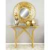 Metal and Mirror Art Deco Console Table Gold - Olivia & May - image 3 of 4