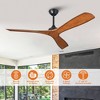 Parrot Uncle 52" Modern Indoor/Outdoor Ceiling Fan with Remote - 2 of 4