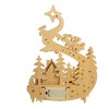 Kurt Adler 11.8" Battery Operated Light Up Wooden Christmas Village with Santa and Sleigh - 4 of 4