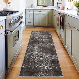 Area Rugs for Living Room, Paisley Distressed Rug, Anti-Slip Stain-Resistant Soft Accent Carpet - 1 of 4