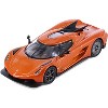 Koenigsegg Jesko Absolut Sweet Mandarin Orange Metallic "Hypercar League Collection" 1/64 Diecast Model Car by PosterCars - 2 of 3