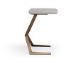 Whiteline Modern Living Katy Side End Table, Light Grey - 3 of 4
