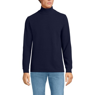 Lands' End Men's Long Sleeve Waffle Turtle Neck