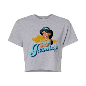 Women's - Disney Princess - Jasmine Headshot Cropped Graphic T-Shirt - 1 of 4