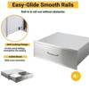 Stainless Steel Outdoor Kitchen Drawer, Enclosed Built-in Flush Mount for BBQ Islands, Single-Drawer No Installation Required - 4 of 4