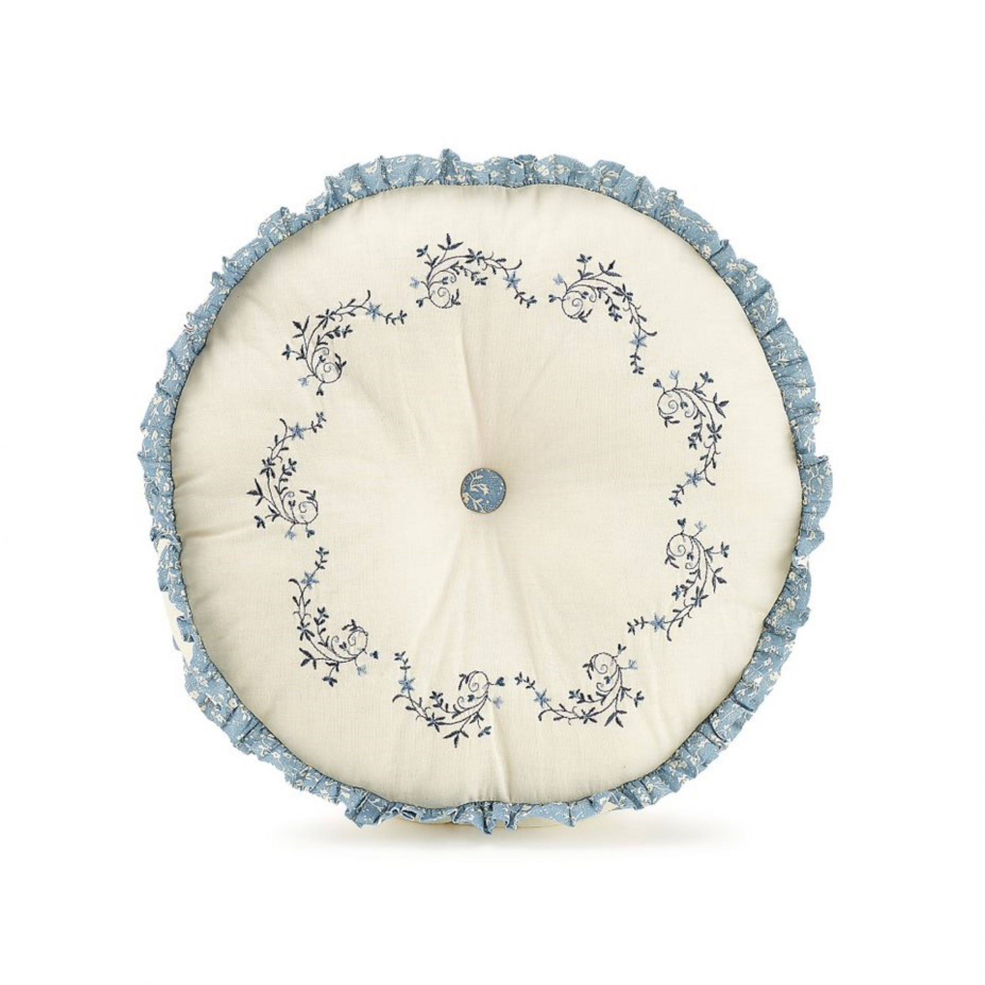 14" Charlotte Round Decorative Throw Pillow - Modern Heirloom