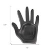 HomeRoots 8" Antiqued Bronze Cast Iron Hand Trinket Tray - 3 of 4