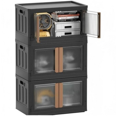 3 Pack Collapsible Storage Bins Closet Organizers and Storage