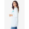 Roaman's Women's Plus Size Criss Cross Ultra Drape Tunic - 4 of 4