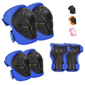 Evita Kids Protective Gear Set-Knee Pads Elbow Pads with Wrist Guards for Ages 3-12 - 1 of 4