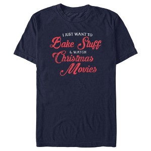 Men's Lost Gods Distressed Bake Stuff and Christmas Movies T-Shirt - 1 of 4