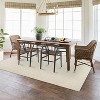 Area Rug - Modern Stripe Style Ultra-Thin Low Pile Carpet for Living Room, Bedroom, Office, Non Slip Washable - 2 of 4